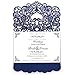Wedding Invitation Card 50 pack, FOMTOR Laser cut Wedding Invitations Kit With Blank Printable Paper and Envelopes Navy Blue