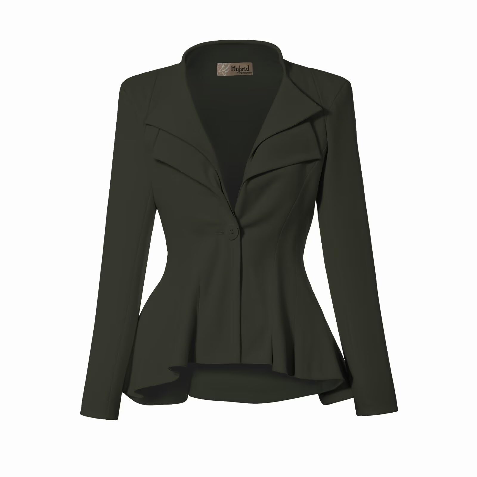 Photo 1 of & Company Women Double Notch Lapel Office Blazer JK43864 1073T Olive XLarge