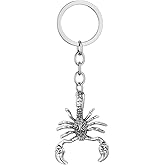 3D Scorpion Keychain – Cool Keychains For Women Bag Charm, Animal Key Chains Gifts For Men Boys and Scorpio Birthday Halloween