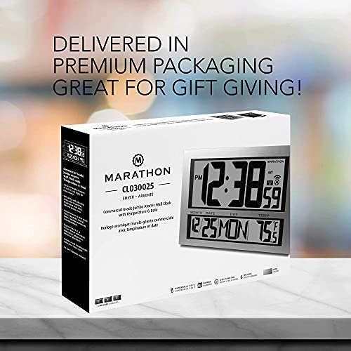 Marathon Jumbo Atomic Wall Clock Pricepulse