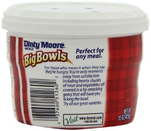 DINTY MOORE Big Microwaveable Bowl, Scalloped Potatoes and Ham, 15 Ounce (Pack of 8) - Thumbnail 7
