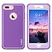 ULAK iPhone 7 Plus Case, iPhone 7 Plus Case Purple, Slim Shockproof Flexible TPU Bumper Case Durable Anti-Slip Slim Front and Back Hard Protective Cover for Apple iPhone 7 Plus 5.5 inch Purple