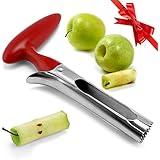 Christmas Gift My Apple Corer | Professional Stainless Steel Apple Pineapple Pear De-corer Seed Remover, Comfy Nonslip Grip, Anti-rust and Heavy Duty Kitchen Tool, Dishwasher Safe, Healthy Lifestyle Booster