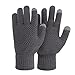 Bodvera Winter Touchscreen Warm Wool Lined Knitted Gloves for Men/Women- Texting for Smartphones