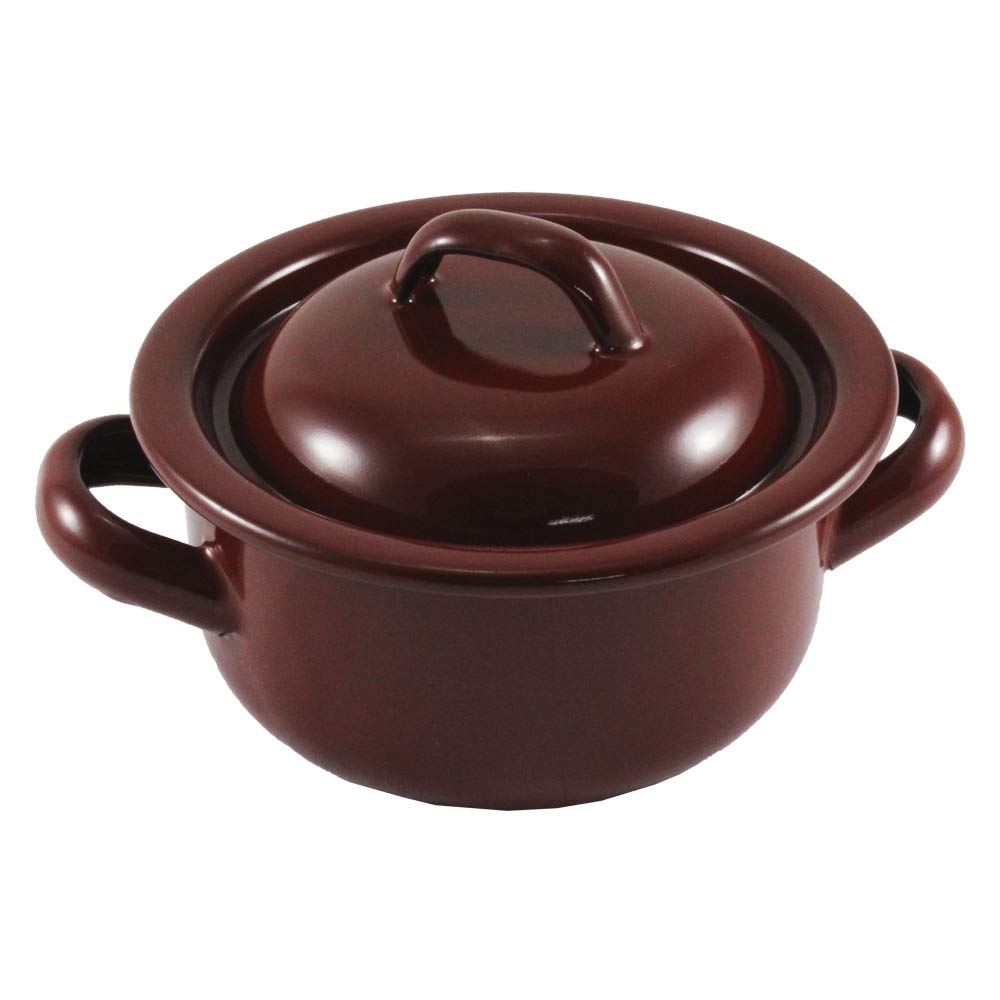 Wurko 190112 – Pan, 12 cm, Enamel Brown 24 cm