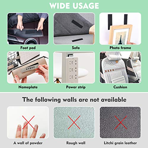 MOSOTECH-Hook-y-Loop-Auto-Adhesivo-Cinta-Rollo-8M-Nylon-Auto-Doble-Cinta-Extra-Fuerte-con-4-pcs-Adhesivo-Redondo-para-Oficina-Domestica-Bricolaje-Negro