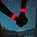 Higo LED Lighted Slap Bracelet - Glow in The Dark Sports Event Wristbands, Safety Reflective Gear Light Up Armbands for Running, Cycling, Jogging, Hiking
