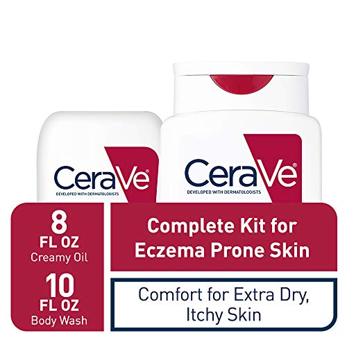 CeraVe Eczema Daily Skin Care Set Contains CeraVe Body Wash and