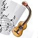 LanHong Guitar Mug Guitar Coffee Mug Music Gifts for Guitar Players Musician - 13.5 oz Guitar Cup Gifts for Music Lovers - Music Coffee Mugs Birthday Christmas Gifts for Men Women (Acoustic)