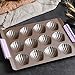 Bakerdream 12-Cup Nonstick Madeleine Pan Baking Shell Mould Madeleine Cake Pan