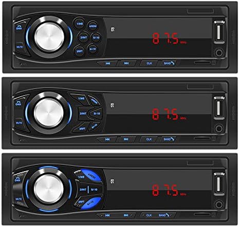 Wellbeingjp 最新版 カーオーディオ 車載 12v Mp3 Bluetooth 1din Aux入力 Usb Sd Mmc Uディスク カープレイヤー 87 5 108 カーラジオプレーヤー Fmラジオ ハンズフリー通話 1030 Mhz プレーヤー 1年保証 Tf対応 スマホに充電可能 高音質 リモコン付き ワイヤレス式
