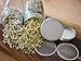 4 Sets: Stainless Steel Sprouting Lids + Storage Caps (4 Curved Sprouter Screens,4 Inserts,4 Bands,4 Seals) - For Wide Mouth Mason Canning Jars Kerr/Ball. Rust-Proof, BPA-free Seed Grower Sprouts Kit