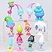 12 PCS Trolls Biggie Poppy Prince Gristle Action Figure Doll Cake Topper Toy