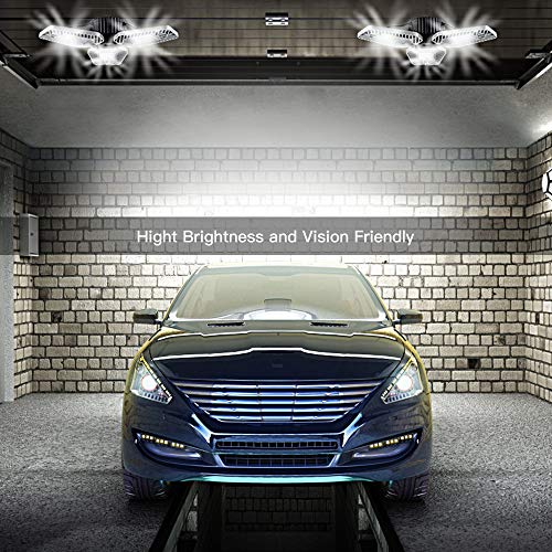 thumbnail image 2 of 2-Pack Ultra Bright LED Garage Lights - 9000 Lumens, 82W Adjustable Shop Lighting For Ceiling Mount 2 of 14