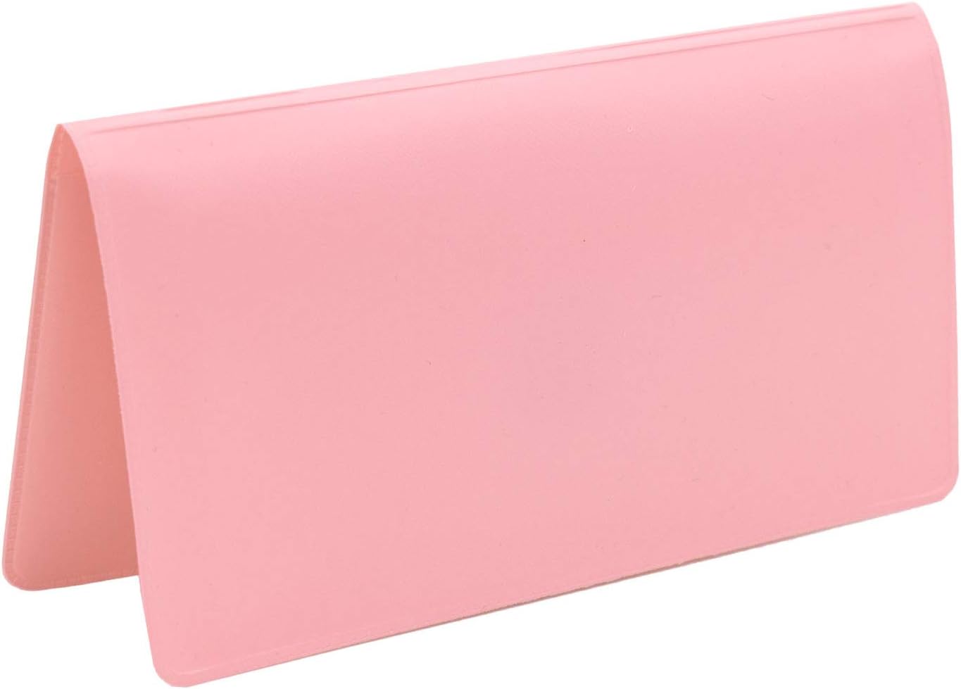 Pink Vinyl Checkbook Cover, Top Tear Personal Vinyl Checkbook Cover