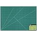 US Art Supply 24" x 36" GREEN/BLACK Professional Self Healing 5-Ply Double Sided Durable Non-Slip PVC Cutting Mat Great for Scrapbooking, Quilting, Sewing and all Arts & Crafts Projects primary