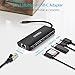 CHOETECH USB C Hub, 6-in-1 USB C Adapter with RJ45 1000M Ethernet, 4K USB C HDMI, 60W Power Delivery, 2 USB 3.0, SD Card Reader Compatible with MacBook Pro, Surface Book 2, XPS 15, iPad Pro and More