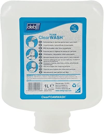 Deb Refresh Clear Foam Wash 1 Litre Cartridge Pack of 6
