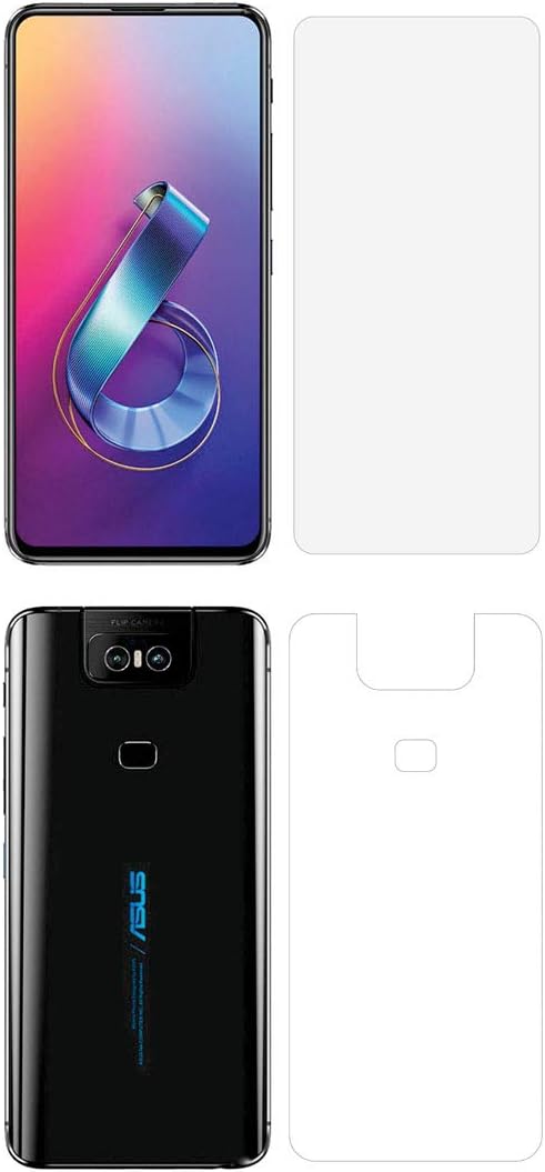 Napfond Asus Zenfone 6z (Front and Back) Hammer Proof Flexible Nano Film Impossible Screen Protector Screen Guard for Asus Zenfone 6z (Not a Tempered Glass)