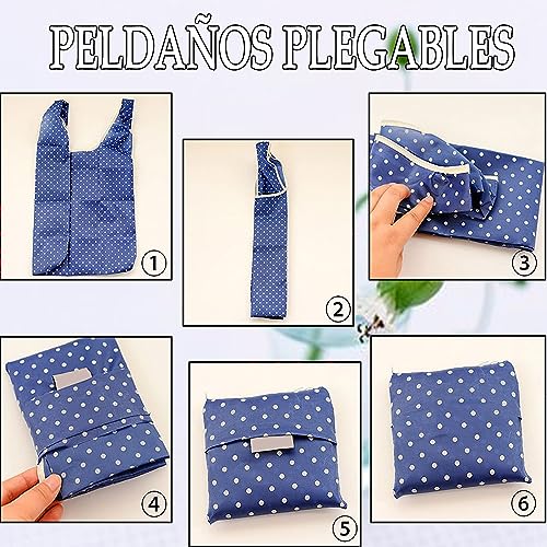 12PIEZAS Bolsas de la Compra Ecológicas, Bolsas de la Compra Portátiles Gran Capacidad Colsas Impermeables Bolsas de la Compra Plegables Supermercado