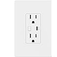 BN-LINK Smart Electrical Outlet with 2 Controlled Plugs and Type-C Charging, in-Wall Smart Wi-Fi Outlet with Voice and APP Remote Control, Compatible with Alexa and Google Assistant, 2.4GHz Wi-Fi Only