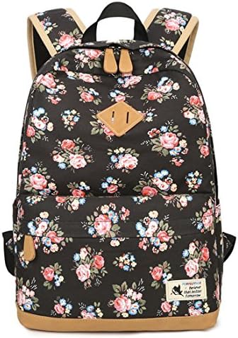 Girls Backpack School Backpack Floral Kids Backpack School Laptop Bag for Teenager Girl Child by Valley Hiking