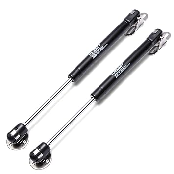NAIERDI [2er-Pack] Hebestütze, Gasdruckfeder, Softclose Scharniere, 150