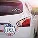 Blue Giraffe Mountain Car Decal - 7'' Adventure and Camping Bumper Sticker for Your Car