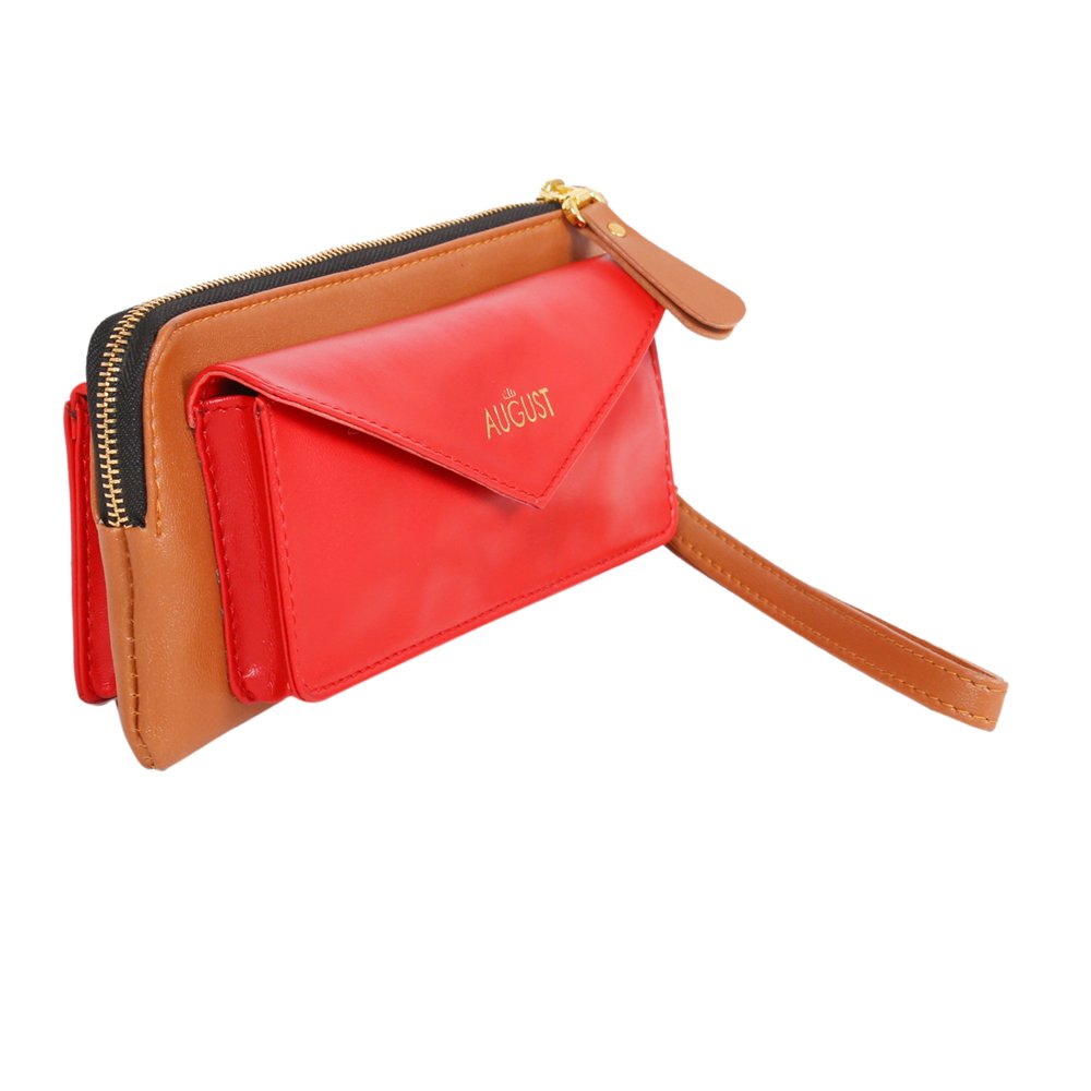 august women's handbag-red