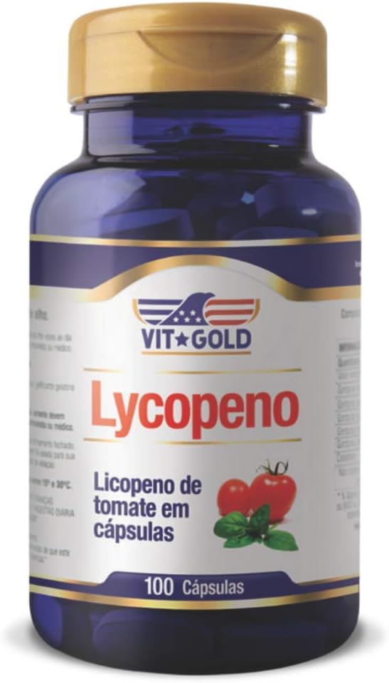 Licopeno 100 Cápsulas - Vit Gold, 100 Cápsulas - Vit Gold