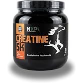 NXP Supplements Creatine 5K Powder for Horses - 2 lb (36 Scoops / 18 Days Maintenance) | Pure Creatine Monohydrate ATP Energy, Muscle Strength &amp; Recovery Support | Unflavored