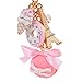CHUANGLI Sweet Macaron Donuts Ice Cream Eiffiel Tower Keychain Bag Purse Decor Key Pendant Pink
