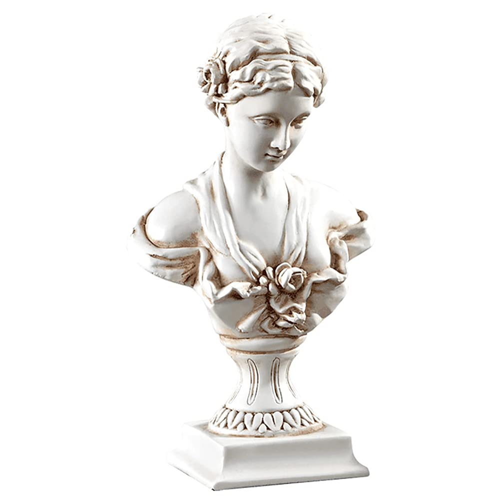 Photo 1 of 11.8" Classic Greek Venus de Milo Bust Statue, Resin Roman Goddess of Love and Beauty Sculpture Figurine for Home Décor, Large Antique