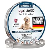 Pet Collar Pest Control Collars with Essential Oil Prevention for Dogs and Puppies with Natural Extracts 8 Month Protection Dog Treatment 25 inches One Size Fits All