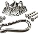 COSCOOL Shade Sail Hardware Kit for Sun Shade Sails Stainless Steel Installation Hardware Kit (6-inch Triangular)