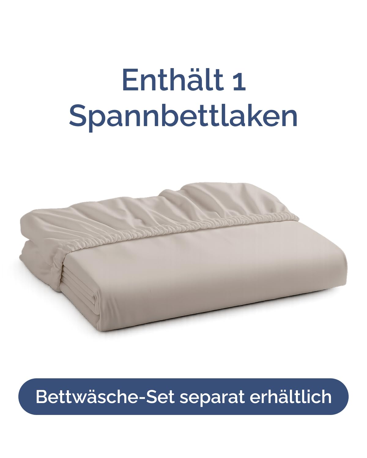 Spannbettlaken 120x200cm Hellgrau - Extra Tiefes Spannbetttuch für Matratzen & Boxspringbett bis 40cm (16") Höhe - Mikrofaser - Weiche Gebürstete - Knitterfrei, Schrumpf- & Farbbeständig - Oeko-TEX 4