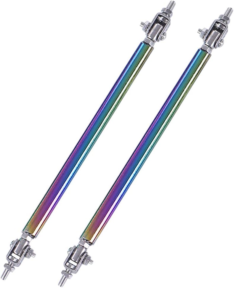 idain Adjustable Front Bumper Lip Splitter Diffuser Strut Rod Tie Bars Fit Most Vehicles 200mm