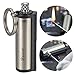 Honest Safety Stylish Luxurious Wind Proof Permanent Match Striker Cigarette Lighter with Key Chain - Silver