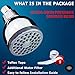 POYINRO 1 High Pressure Shower Head 1, Chrome