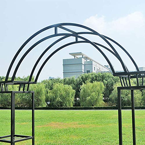 LXLH Bogen für Pflanzen, Torbogen für Garten, Gartenbogen mit Blumentopfständer, 222 cm x 34 cm x 245 cm, Unterstützung… – Bild 4