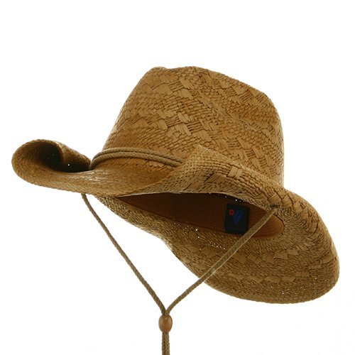 MG Ladies Toyo Straw Cowboy Hat COFFEE