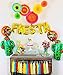FIESTA PARTY Decorations Supplies kit - Cactus decor foil Balloons, Gold Fiesta balloon banner, Fiesta helium balloons, Coco party paper tassel garland, Mexican party style paper fans- Cinco de mayo