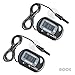 MythGeek Digital LCD Fish Tank Aquarium Thermometer, Black