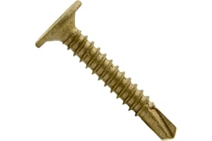 JAKE SALES SELF Drilling Wafer Head Screw #10-16 X 1-1/4" Wood to Metal - Self Tapping TEK Screw T25 Star/TORX Drive (1 Pound - 139 Approx. Screw Count)