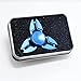 STRESS SPINNER Tri Hand Spinning Crab Shape Fidget Finger Toy with High Speed Hybrid Ceramic Bearing 1-3 Min Spins for Killing Time(Blue)