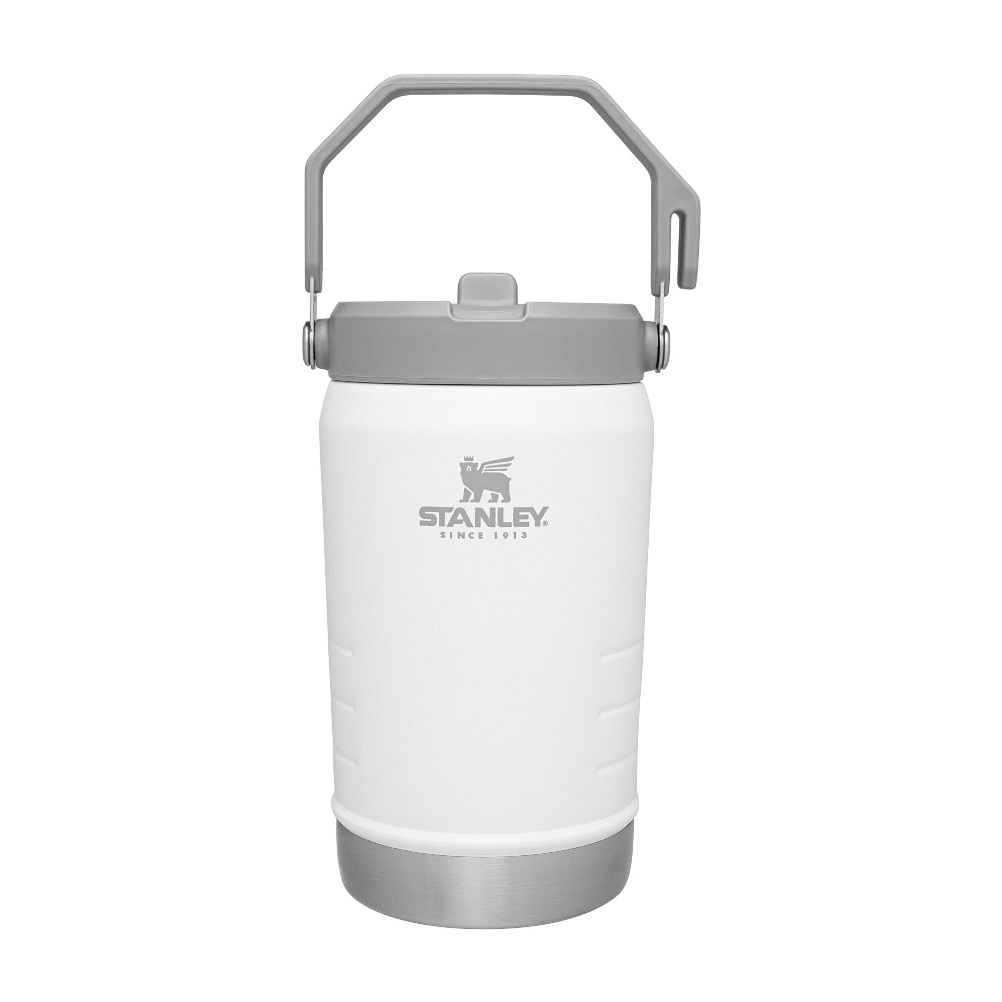 Photo 1 of Stanley IceFlow Flip Straw Jug with Handle 40 oz| Twist On Lid and Flip Up Straw | Leak Resistant for Travel and Sports | Insulated Stainless Steel | BPA-Free | Polar