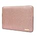 Laptop Sleeve Case Bag 13inch- Waterproof Glitter PU Leather Protective Cases Cover Compatible 13.3 Inch MacBook Air Pro Retina /Surface Laptop, Rose Gold