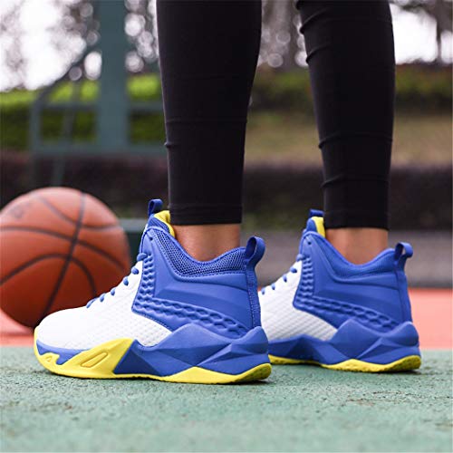 Beita Girls Basketball Shoes Boys High Tops Sneakers Athletic Trainers Shoes for Big Kids, Children, Teens, Boys, Professional Anti-Skid & Durable for Indoors & Outdoors Blue