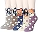 5 Pairs Womens Cute Animal Design Colorful Cotton Casual Crew Socks by Darller