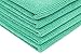 The Rag Company - The Pearl - Professional Microfiber Detailing Towel for Ceramic Coating Leveling and Sealant Removal, Safe and Scratch-Free with No Tags, 320GSM, 16in x 16in, Green (5-Pack)